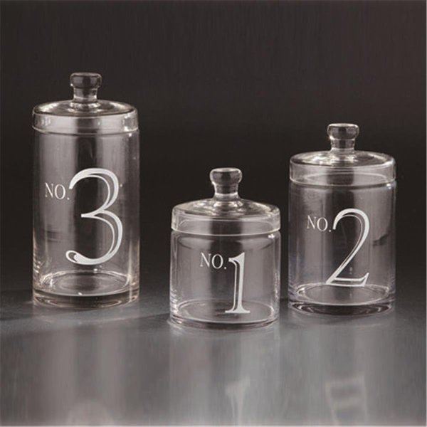 Diamond Star Diamond Star 73203 6 x 4.5 in. Glass Jar with Lid Set; Clear 73203